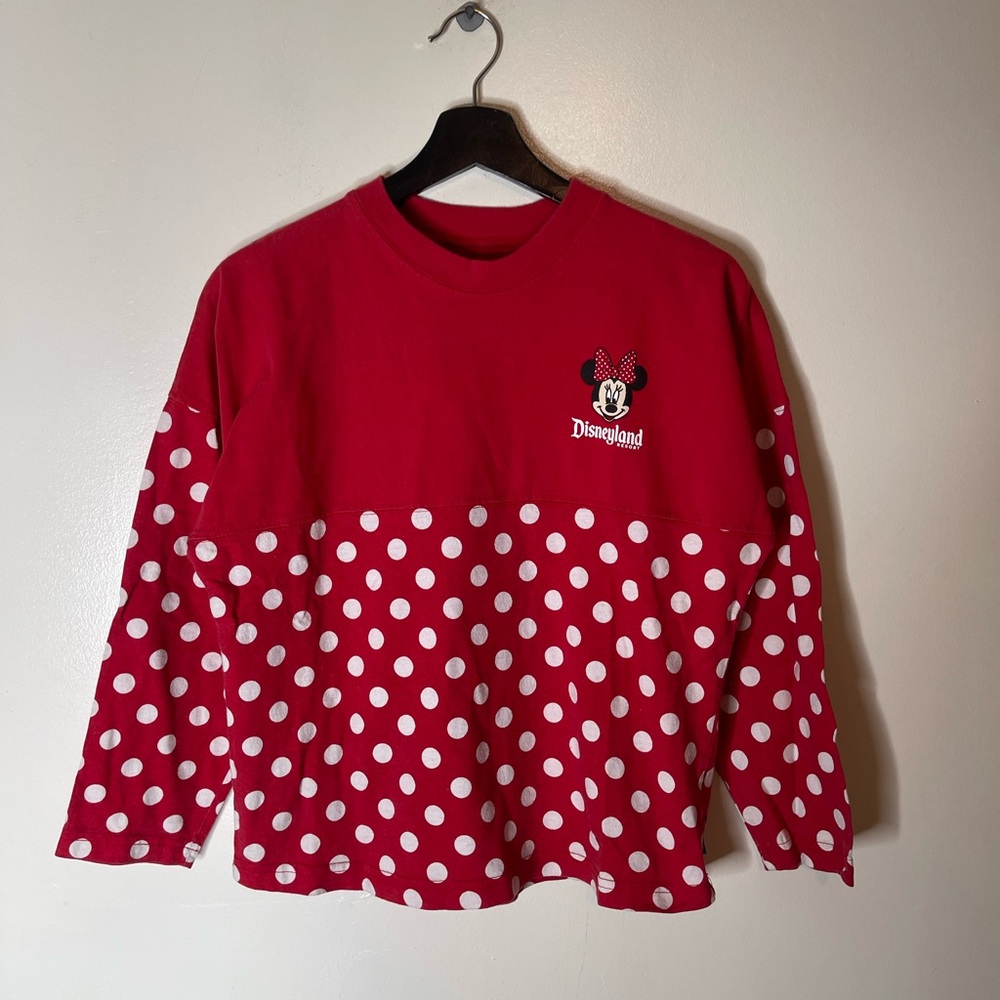 Disney Minnie Mouse Polka Dot Kids Shirt size xl spirit Jersey